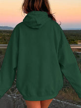 Load image into Gallery viewer, Drawstring Dropped Shoulder Hoodie
