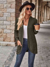 Load image into Gallery viewer, Open Front Cardigan with Pockets