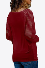 Load image into Gallery viewer, V-Neck Long Raglan Sleeve Top