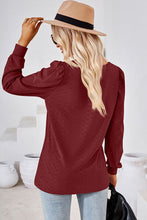 Load image into Gallery viewer, Square Neck Puff Sleeve T-Shirt
