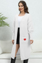 Load image into Gallery viewer, Lantern Sleeve Open Front Pocketed Cardigan