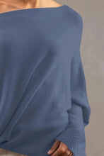 Load image into Gallery viewer, Full Size Boat Neck Batwing Sleeve Knit Top