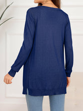 Load image into Gallery viewer, Button Down Slit Longline Cardigan