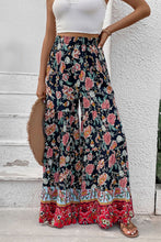 Load image into Gallery viewer, Floral High Waist Palazzo Pants