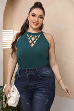 Load image into Gallery viewer, Plus Size Halter Neck Cutout Sleeveless Dress