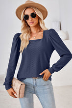 Load image into Gallery viewer, Square Neck Puff Sleeve T-Shirt