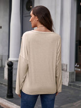Load image into Gallery viewer, Butterfly Round Neck Dropped Shoulder Blouse