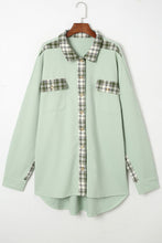 Load image into Gallery viewer, Plaid Button Down Collared Jacket