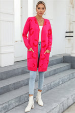 Load image into Gallery viewer, Printed Long Sleeve Cardigan with Pockets