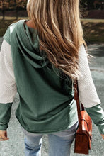Load image into Gallery viewer, Color Block Dropped Shoulder Hoodie