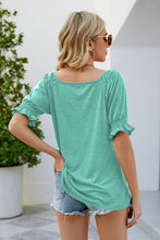 Load image into Gallery viewer, Short Flounce Sleeve Top