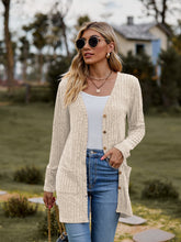 Load image into Gallery viewer, Ribbed Button-UP Caradigan with Pockets