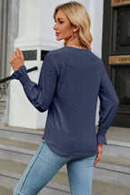 Load image into Gallery viewer, V-Neck Flounce Sleeve Blouse