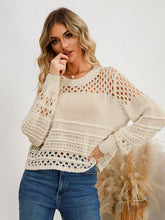Load image into Gallery viewer, Cutout Round Neck Knit Top