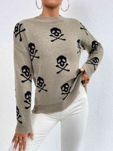 Load image into Gallery viewer, Patterned Drop Shoulder Sweater