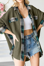Load image into Gallery viewer, Plaid Button Down Collared Jacket