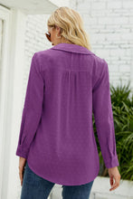 Load image into Gallery viewer, Swiss Dot Johnny Collar Blouse