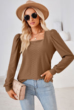 Load image into Gallery viewer, Square Neck Puff Sleeve T-Shirt