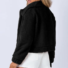 Load image into Gallery viewer, Long Sleeve Collared Neck Sherpa Jacket