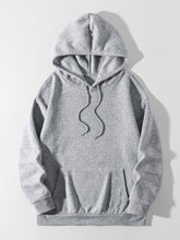 Load image into Gallery viewer, Drawstring Dropped Shoulder Hoodie