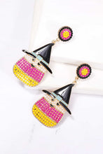 Load image into Gallery viewer, Witch's Hat Shape Synthetic Pearl Dangle Earrings