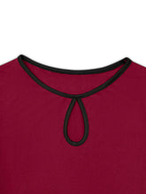 Load image into Gallery viewer, Tied Round Neck Long Sleeve T-Shirt