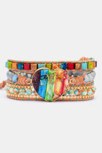 Load image into Gallery viewer, Imperial Jasper & Crystal Layered Bracelet