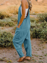 Load image into Gallery viewer, Double Take V-Neck Sleeveless Jumpsuit with Pocket