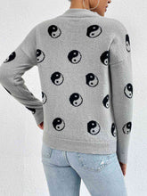 Load image into Gallery viewer, Patterned Drop Shoulder Sweater