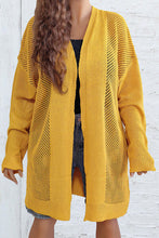 Load image into Gallery viewer, Plus Size Openwork Long Sleeve Open Front Cardigan