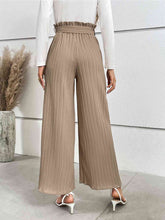 Load image into Gallery viewer, Tied Wide Leg Long Pants