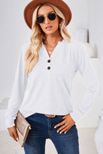 Load image into Gallery viewer, Notched Long Sleeve T-Shirt
