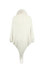 Load image into Gallery viewer, Striped Fringe Detail Long Sleeve Poncho