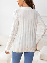 Load image into Gallery viewer, Button Down Cable-Knit Cardigan
