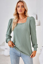 Load image into Gallery viewer, Square Neck Puff Sleeve T-Shirt