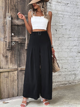 Load image into Gallery viewer, Ruched High Waist Wide Leg Pants