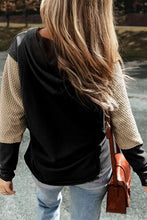 Load image into Gallery viewer, Color Block Dropped Shoulder Hoodie
