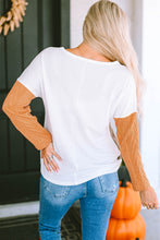 Load image into Gallery viewer, Full Size Color Block Cable-Knit Sweater