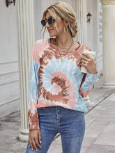 Load image into Gallery viewer, Printed Round Neck Raglan Sleeve Tee