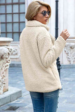 Load image into Gallery viewer, Full Size Lapel Collar Sherpa Coat