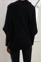 Load image into Gallery viewer, Full Size Boat Neck Batwing Sleeve Knit Top