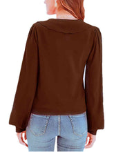 Load image into Gallery viewer, Collared Long Sleeve Button Down Cardigan