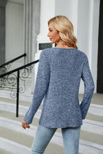 Load image into Gallery viewer, Buttoned Long Sleeve Slit Top