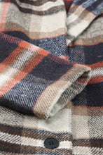 Load image into Gallery viewer, Plaid Longline Jacket with Pockets