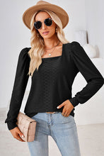 Load image into Gallery viewer, Square Neck Puff Sleeve T-Shirt