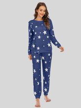 Load image into Gallery viewer, Star Top and Pants Lounge Set
