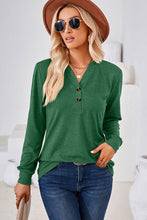 Load image into Gallery viewer, Notched Long Sleeve T-Shirt