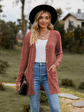 Load image into Gallery viewer, Ribbed Button-UP Caradigan with Pockets
