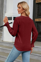 Load image into Gallery viewer, V-Neck Flounce Sleeve Blouse