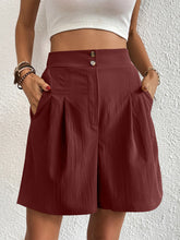 Load image into Gallery viewer, High Waist Shorts with Pockets